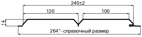 Фото: Сайдинг Lбрус-15х240 (ПЭ-01-RR32-0.45) в Сергиевом Посаде