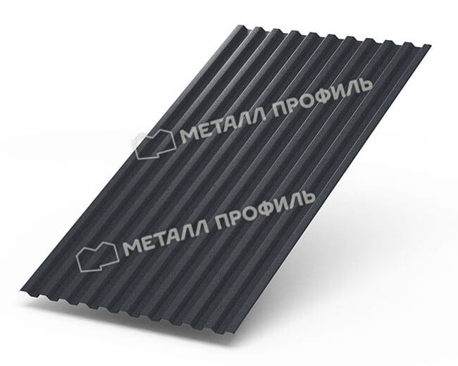 Профнастил С21 х 1000 - B (Steelmatt-20-7024-0.4±0.08мм) в Сергиевом Посаде