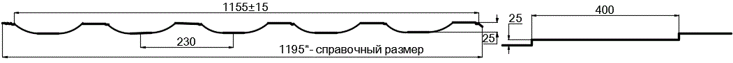 Металлочерепица МП Трамонтана-SL (PURMAN-20-9010-0.5) в Сергиевом Посаде