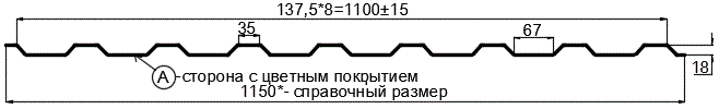 Фото: Профнастил МП20 х 1100 - A (PureTech_Mat-20-7024-0.5) в Сергиевом Посаде