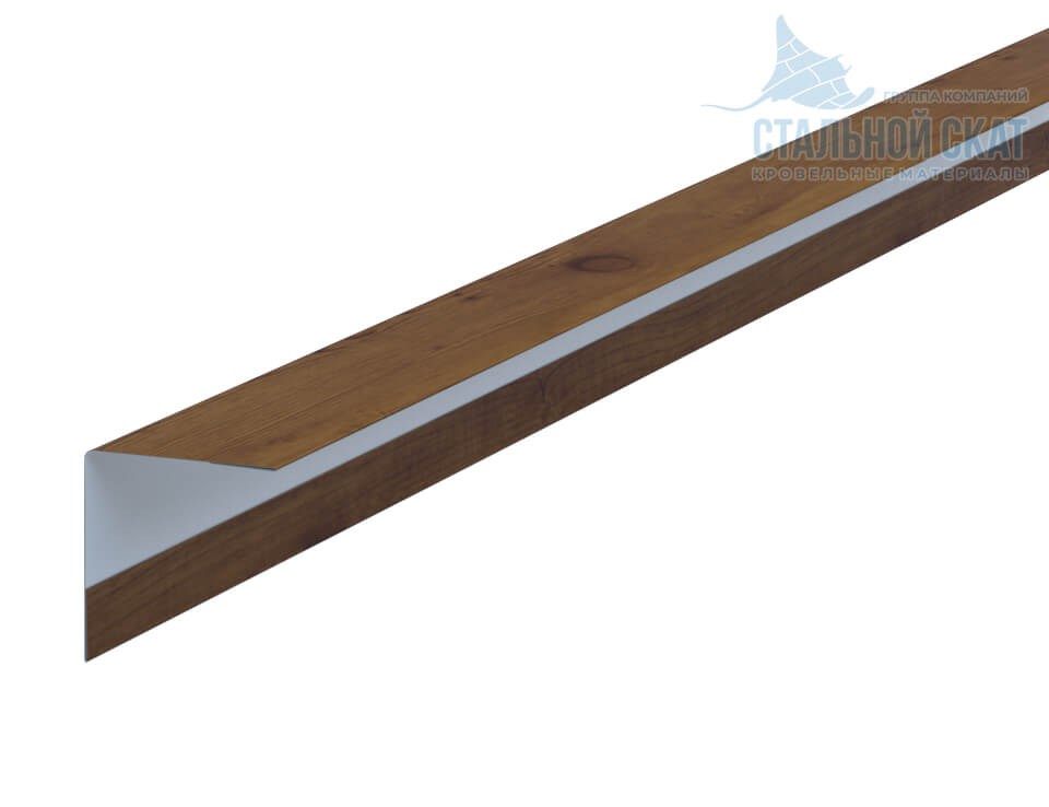 Фото: Планка угла наружного 30х30х3000 (ECOSTEEL_T-12-Дуб-0.45) в Сергиевом Посаде