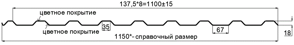 Фото: Профнастил МП20 х 1100 - R (ECOSTEEL_T_Д-01-ЗолотойДуб-0.5) в Сергиевом Посаде